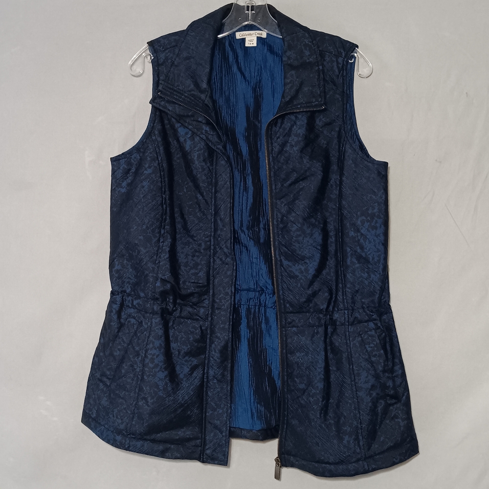 Coldwater Creek Midnight Blue Women's Vest Small (6-8) Dry Clean
